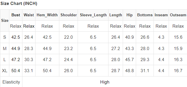 Contrast Trim Tee and Shorts Set