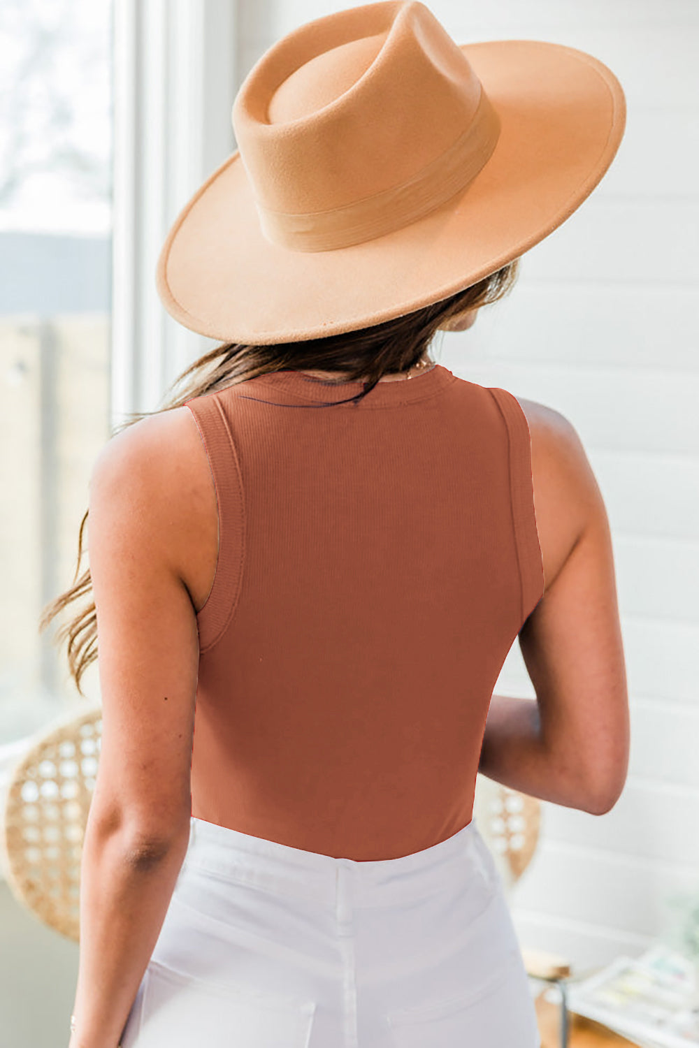 Round neck Sleeveless tank Top