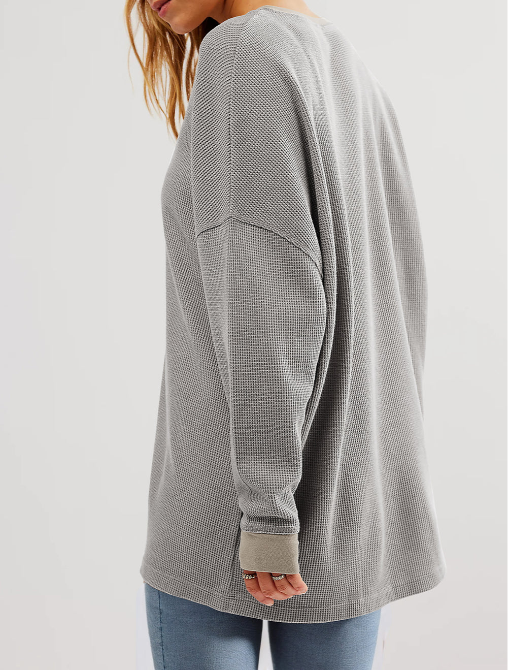 Thermal Pullover Loose Sweatshirt
