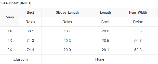 Printed 3/4 Dolman Sleeve Plus Size Blouse