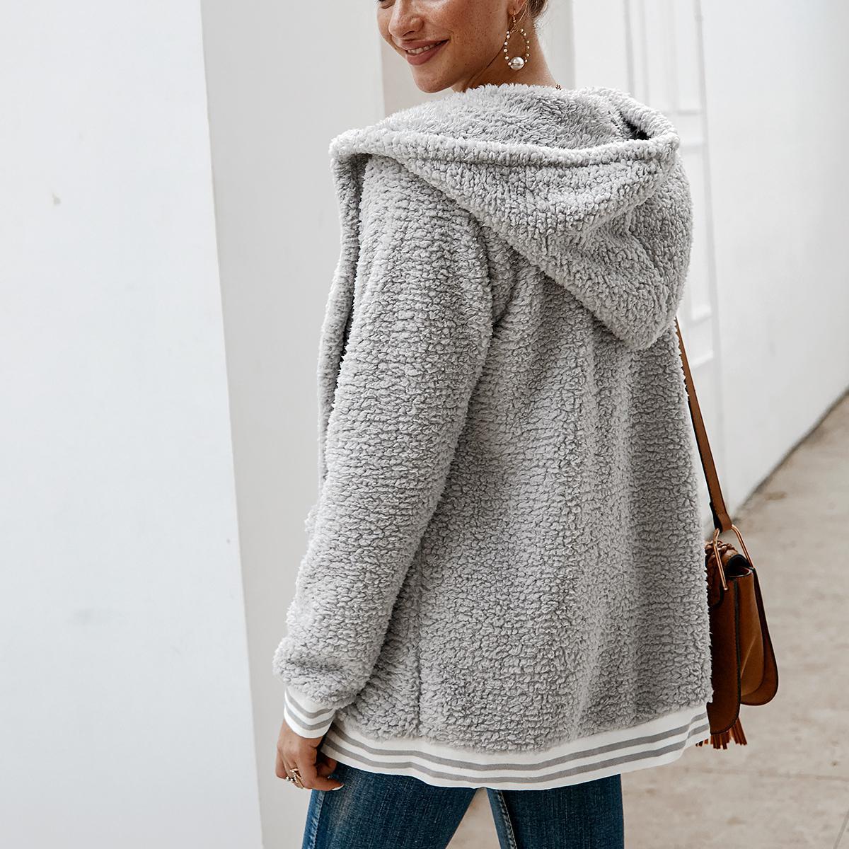 Winter hooded jacket long tops