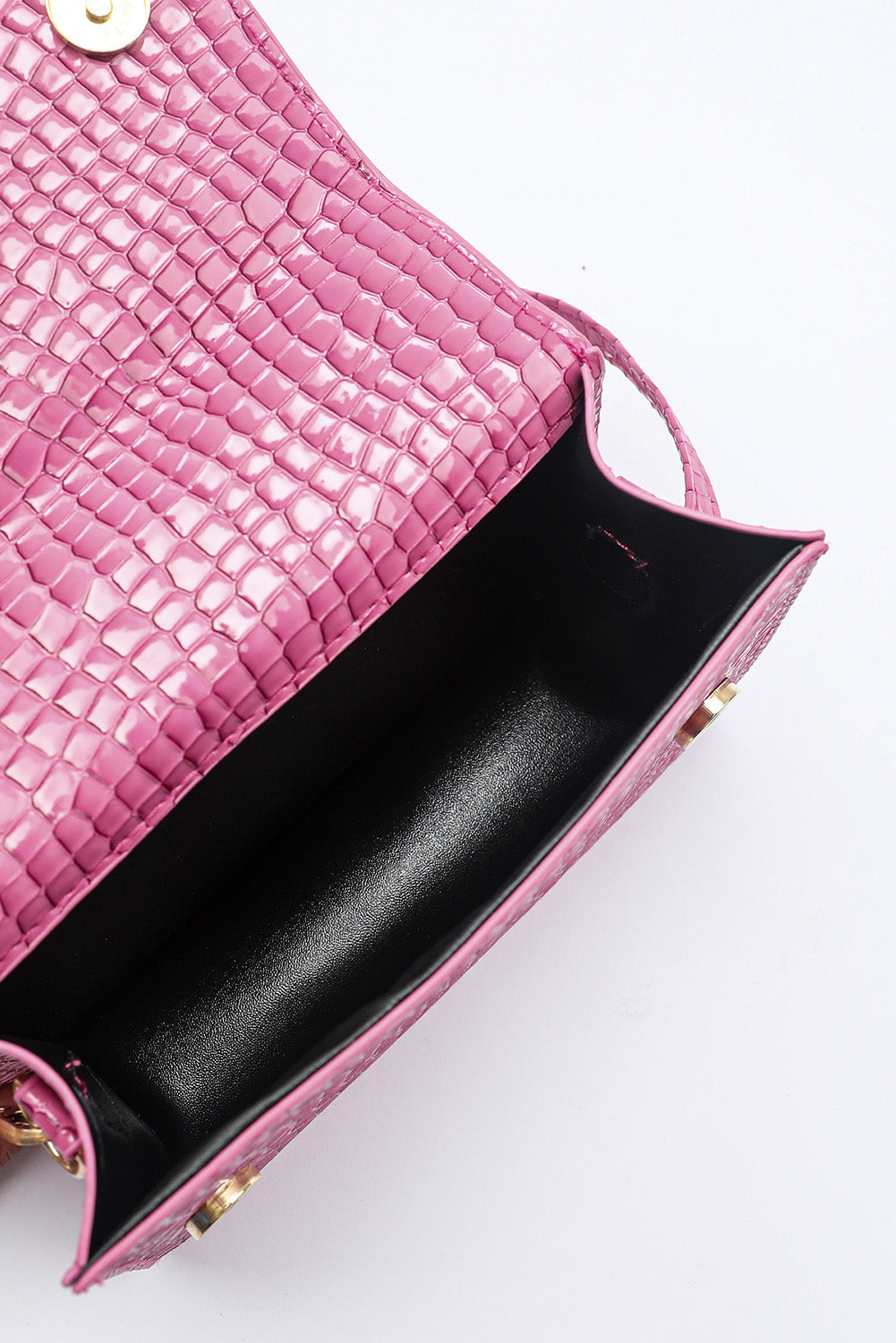Rose Crozzling Textured Multi-functional Messenger Bag