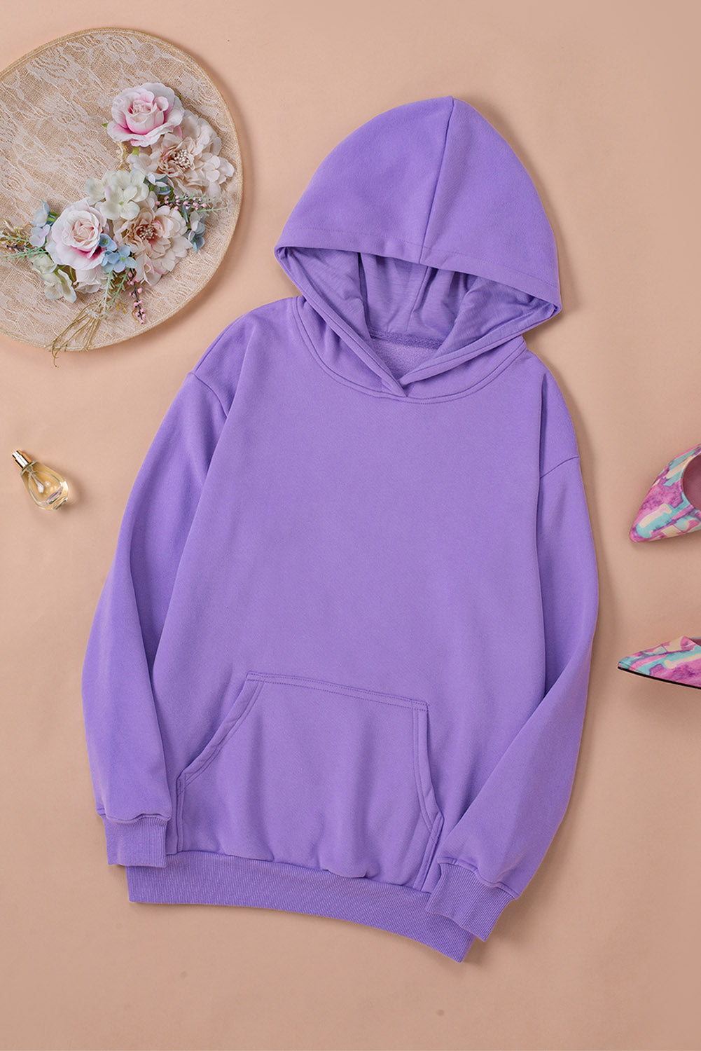 Loose Kangaroo Pocket Hoodie