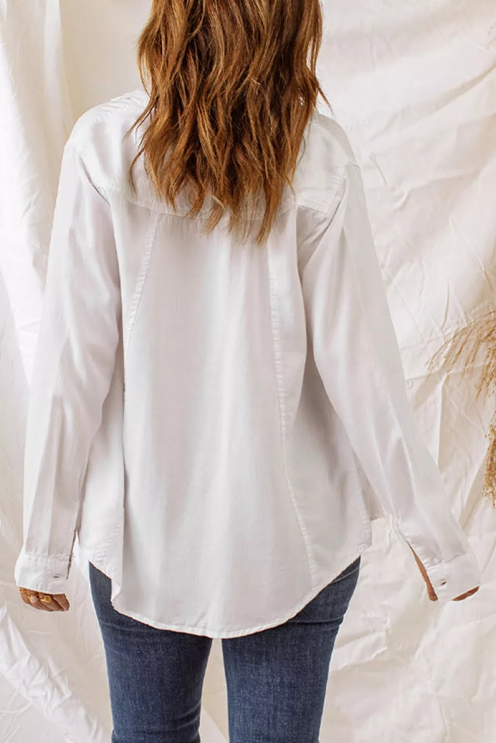 Chest Pockets Buttoned Long Sleeve Shirt