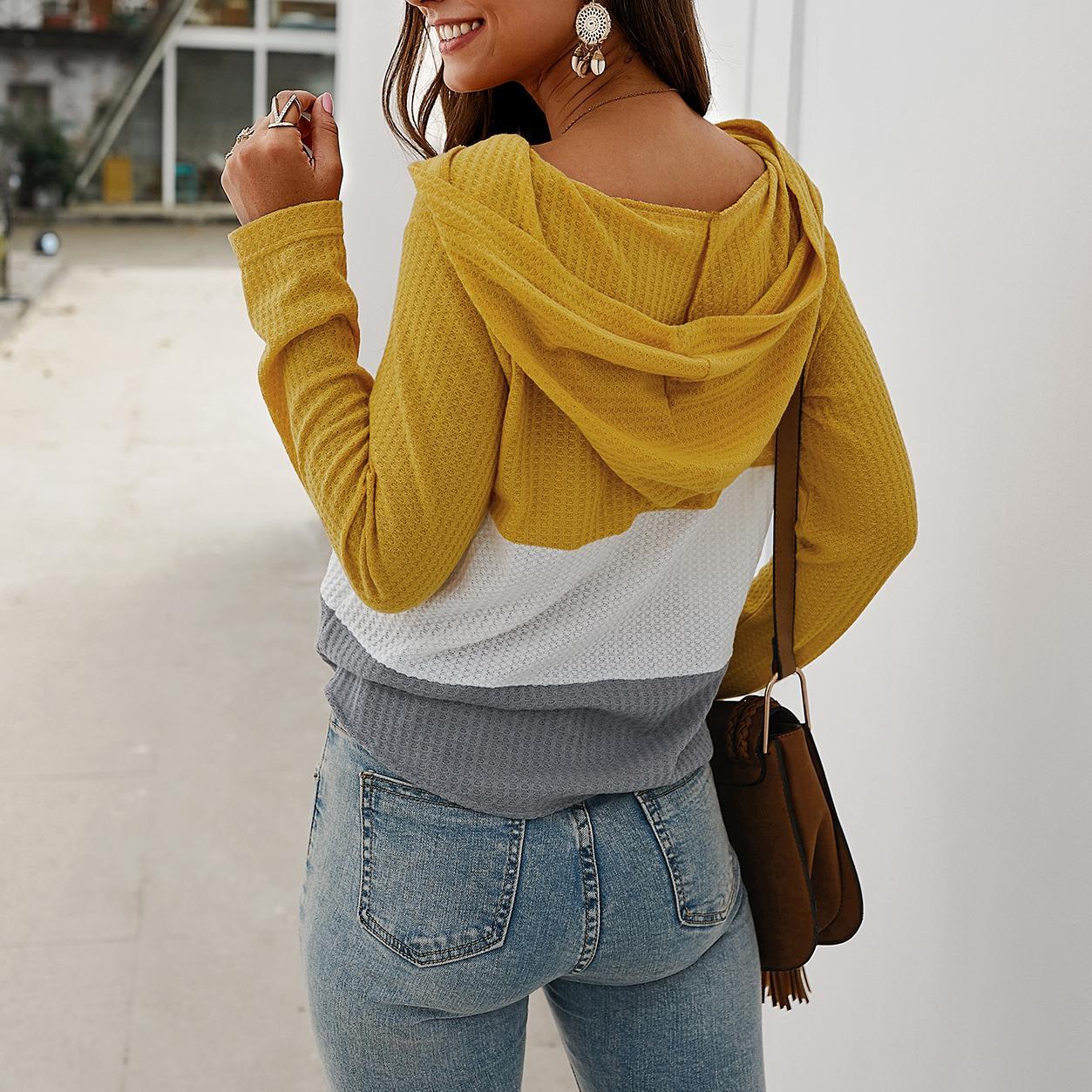 Fall/Winter V-neck knitted sweater for women