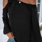 Knotted Asymmetric Off Shoulder Blouse