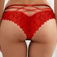 Strappy Crisscross Floret Lace Pantie
