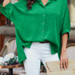 3/4 Puff Sleeve Oversize Shirt