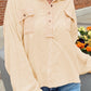 Long Sleeve Flap Pocket Henley Top