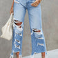 Heavy Destroyed High Waist Jeans