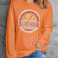 be the SUNSHINE Graphic Print Long Sleeve Top