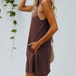 Crisscross Cut-out Back Knit Sleeveless Dress