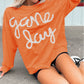 Tinsel Game Day Drop Shoulder Graphic Sweatshirt