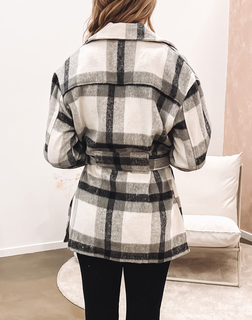 Plaid Button-Up Flap Pocket Shacket