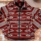 Western Aztec Print Zipped Jacket