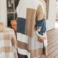 Plus Size Colorblock Knit Cardigan