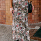 Floral Print High Waist Maxi Skirt