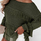 Boho Tasseled Knitted Sweater