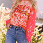 FALL Leopard Print Long Sleeve Pullover Sweatshirt