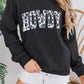 Black Cow HOWDY Graphic Pullover Sweatshirt
