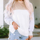 Color Block Drop Shoulder Casual Sweatshirt