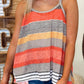 Colorful Striped Flowy Tank Top