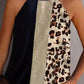 Black Leopard Color Block Casual Tank Top