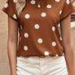 Daisy Print Short Sleeve Top
