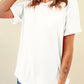 Casual Plain Crew Neck Tee