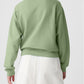 Plain Drop Shoulder Crewneck Pullover Sweatshirt