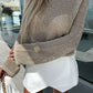 Hollow-out Knit Long Sleeve Top