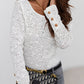 Floral Lace Buttoned Long Sleeve Bodysuit