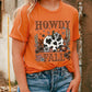 HOWDY FALL Pumpkin Graphic Print Crewneck T Shirt