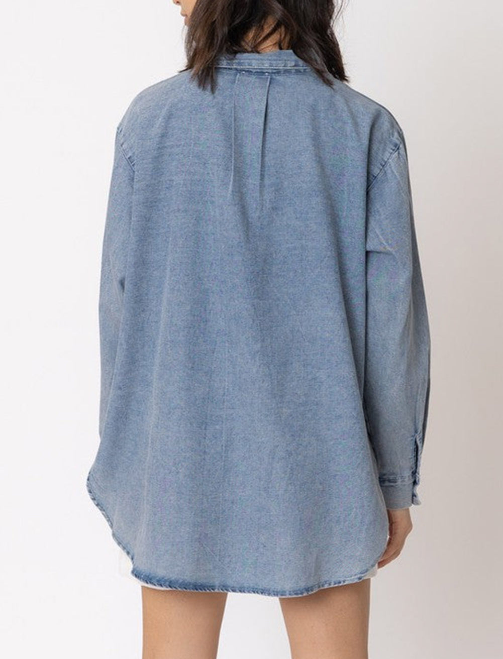 Vintage Washed Chest Pocket Denim Shirt