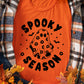 SPOOKY SEASON Ghost Print Crew Neck Halloween Tee