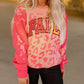 FALL Leopard Print Long Sleeve Pullover Sweatshirt