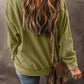 Textured Seamed Drop Sleeve Sweatshirt