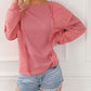 Mineral Wash Patchwork Exposed Seam Sweatshirt