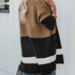 Gingerbread Latte Colorblock Pocketed Cardigan