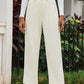 Corduroy High Waist Straight Leg Pants
