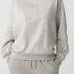 Plain Drop Shoulder Crewneck Pullover Sweatshirt