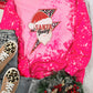 Santa Baby Lightning Tie Dye Print Crewneck Sweatshirt