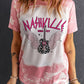 NASHVILLE Music City Tie Dye Print Graphic T Shirt
