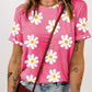 Daisy Printed Crewneck T Shirt