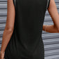 Contrast Stitch Round Neck Sleeveless Top