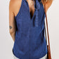 Halter Neck Denim Tank Top
