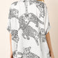 Cheetah Print Buttoned Half Sleeve Shirt