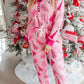 V Neck Buttoned Pullover and Drawstring Pants Lounge Set