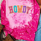Glitter HOWDY Graphic Western Tie Dye Sweatshirt