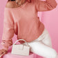 Bowknot Dewback Round Neck Sweatshirt